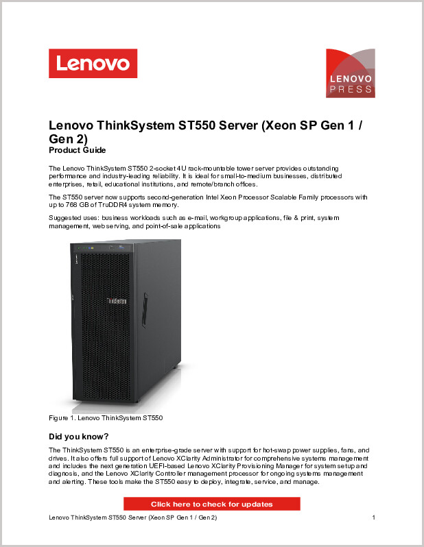 Lenovo_ThinkSystem_ST550 Server.pdf